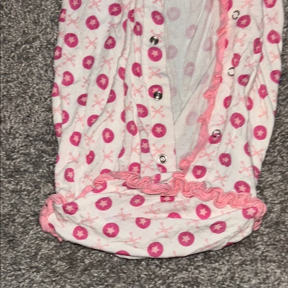 Pink Baby Sleep Gown with Heart Pattern - Picture 3 of 4
